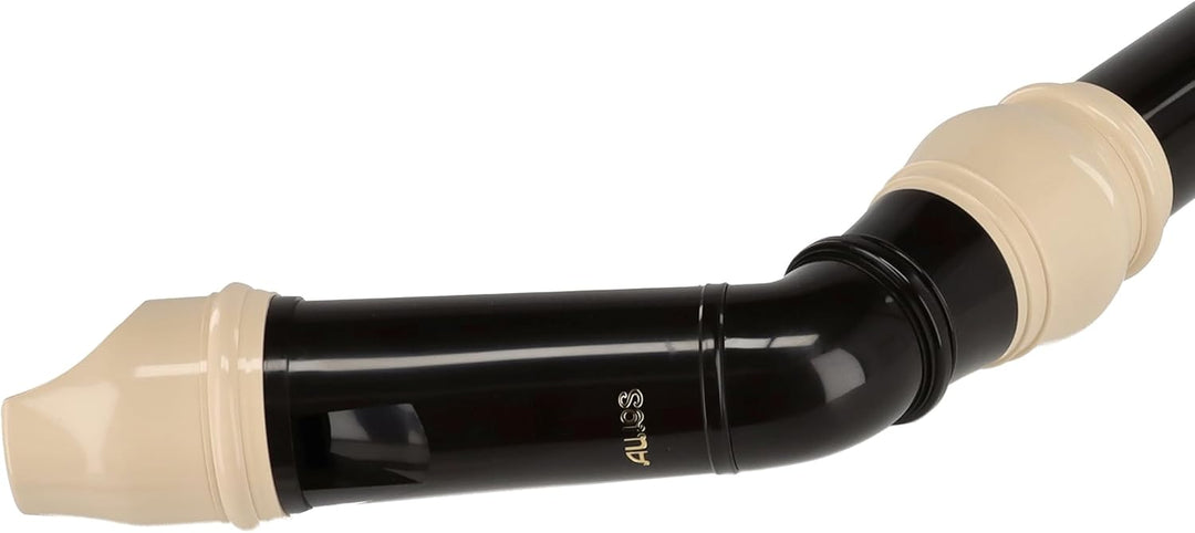 Aulos 700100 F-Knickbass Flöte Symphony Mod.521 barocke Griffw.braun, komplett mit Tasche, Tragschnu