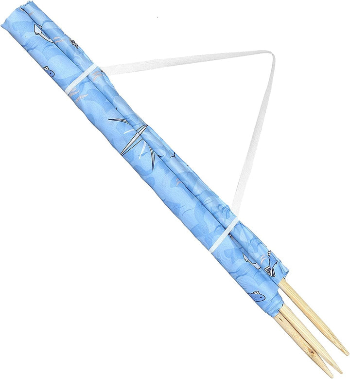 Ladeheid Windschutz Strand Sichtschutz mit Holzstab praktisches Strand Zubehör LAEX001 5 m Marine-64