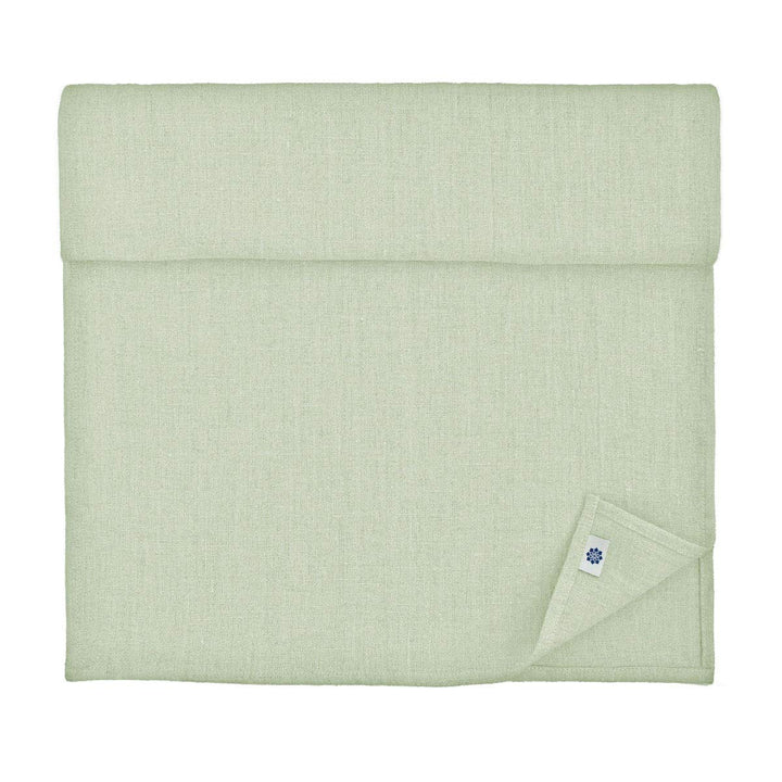 Linen &amp; Cotton Tischläufer Stoff Tischband Tischdeko Hygge 100% Leinen, Hellgrau Grau (40 x 180 cm)