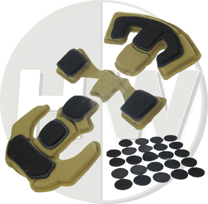 FMA Airsoft OPS LUX Liner Style Upgrade Helmet Padding PAD Set Bump Pads