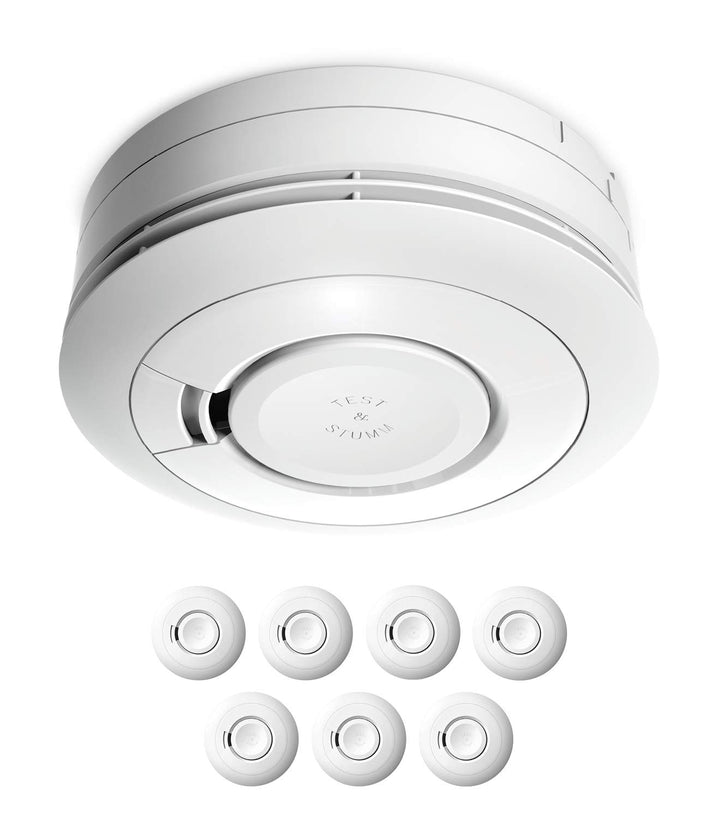 Ei Electronics Ei650 Rauchwarnmelder, Rauchmelder im 7er Set, Stand-alone-Gerät mit Batterie für 10