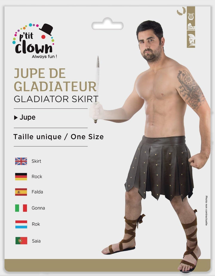 P'tit Clown - 15434 - Gladiatorenrock - Einheitsgrösse - Ideal für Karnevalskostüme, Themenabende, C