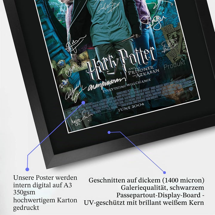 HWC Trading Gefangene von Askaban Harry Potter Die Cast Daniel Radcliffe Emma Watson Rupert Grint Ge