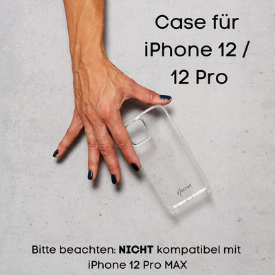 NOOMYA® Premium Fashion Handykette | Set Handyhülle iPhone 12/12 Pro & Handyband Phantom Grey | Hand