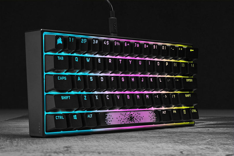 Corsair K65 RGB MINI 60% Mechanische Gaming-Tastatur (Anpassbare RGB-Beleuchtung einzelner Tasten, C