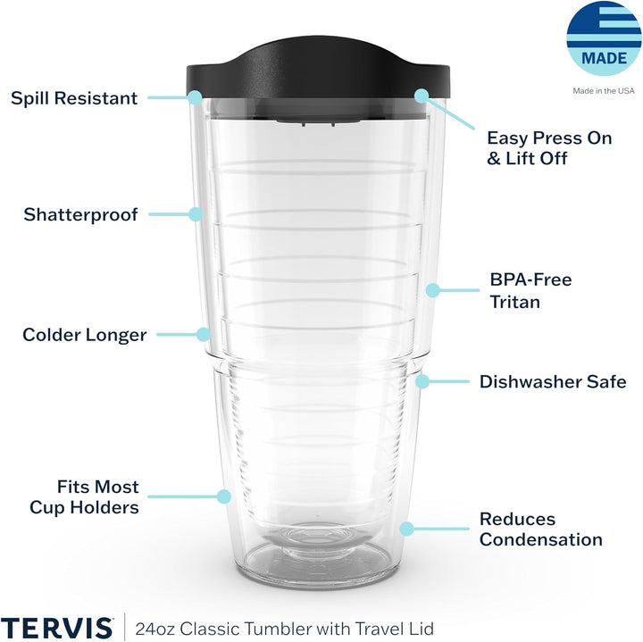 Tervis Disney The Little Mermaid Under The Sea Made in USA doppelwandiger isolierter Becher, 680 ml,
