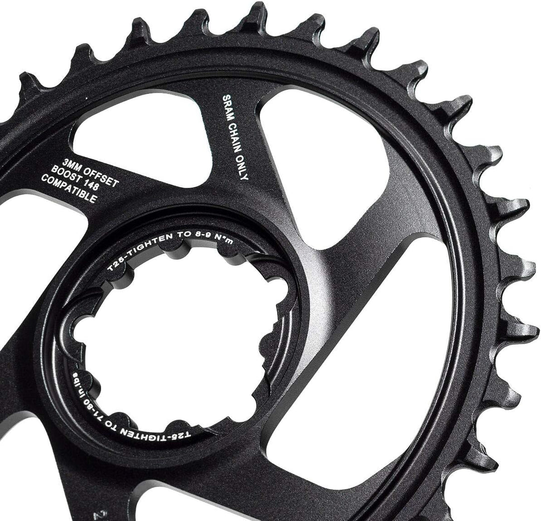 Sram X-Sync 38T Kettenblatt, für Eagle-Kette, direkte Anbringung, Aluminium, Kettenblatt, 12-Fach, S