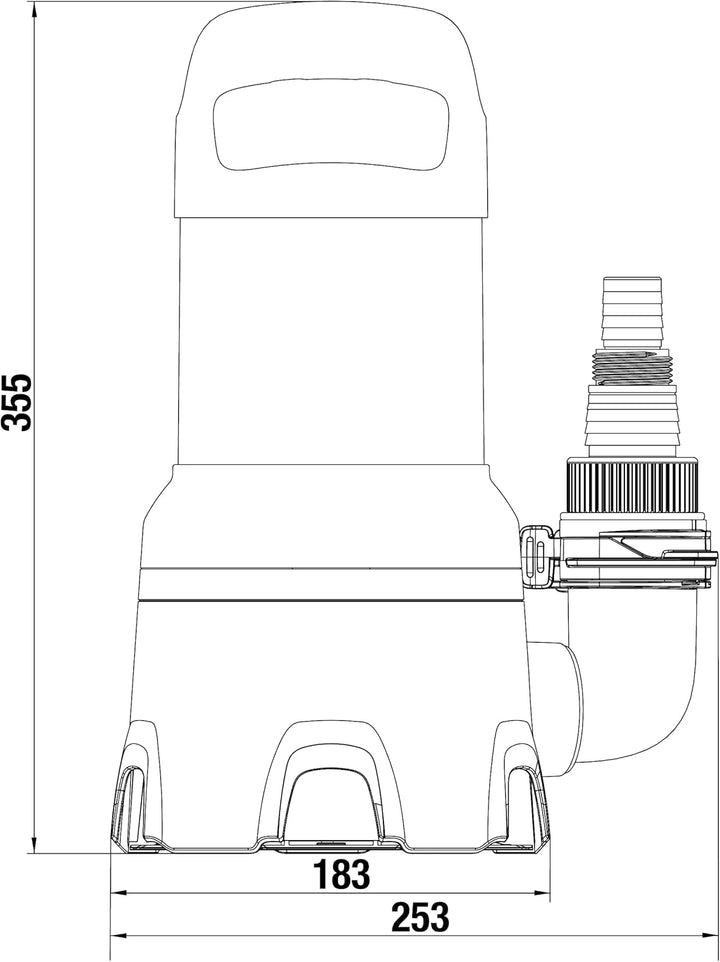 Gardena Schmutzwasser-Tauchpumpe 16000: Tauchpumpe mit Fördermenge 16.000 l/h, Automatic-Funktion, S