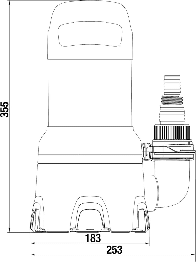 Gardena Schmutzwasser-Tauchpumpe 16000: Tauchpumpe mit Fördermenge 16.000 l/h, Automatic-Funktion, S