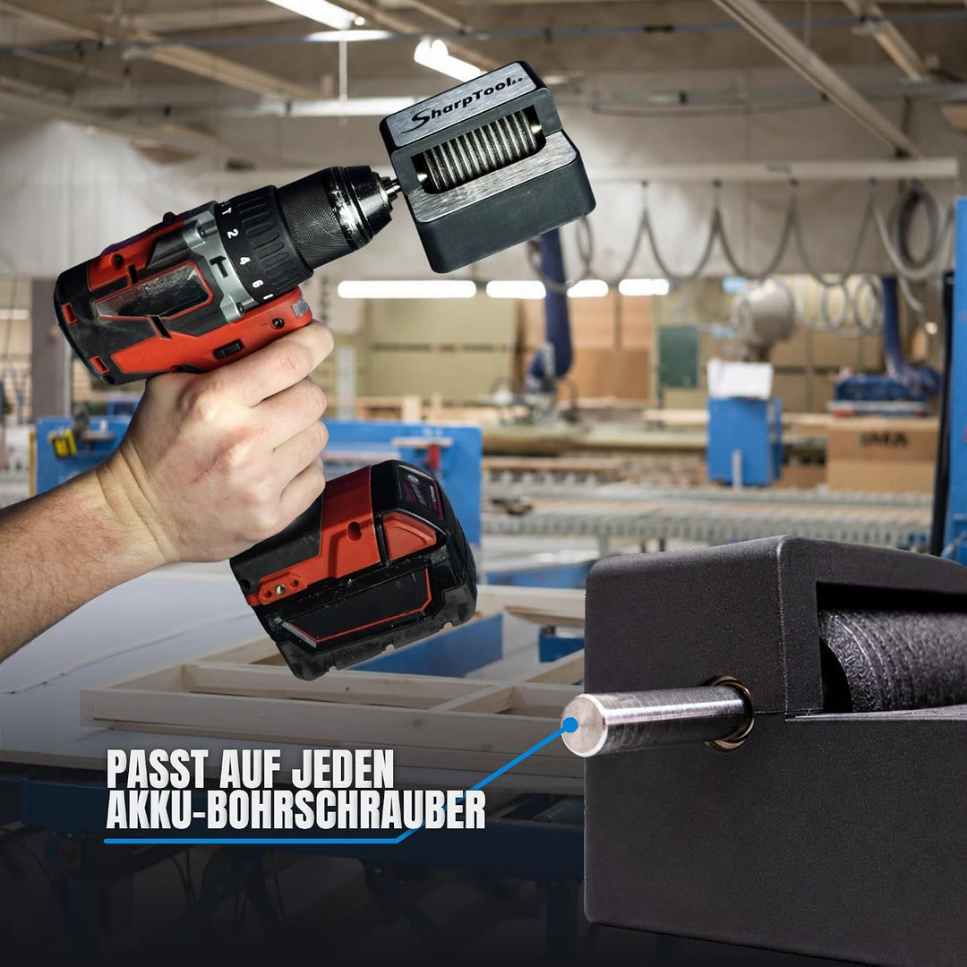 SharpTool 2.0 Schärfer für Multitool Sägeblätter - Präzisions-Schärfer für Bohrmaschine zum Nachschä
