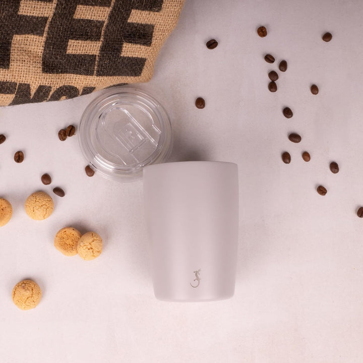 Lurch Isolierbecher Coffee-to-Go mit kratzresistenter Pulverbeschichtung 0,3l Jura Grey, Jura Grey