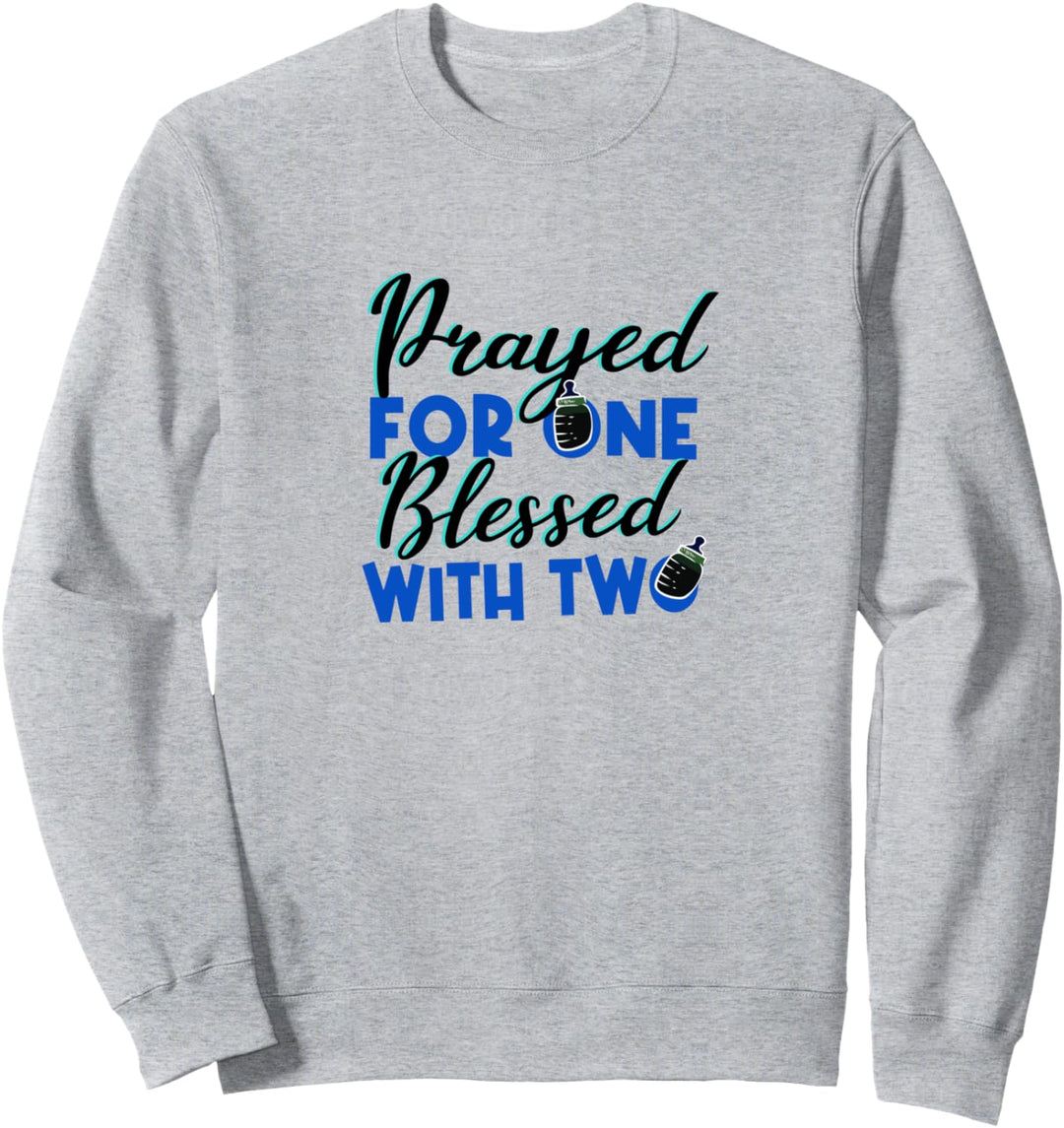 Lustiger Spruch Gesegnet mit Zwillingen Schwangerschaft Sweatshirt