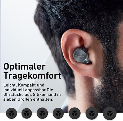 Technics EAH-AZ60 Kabellose In-Ear-Bluetooth-Kopfhörer, Geräuschunterdrückung, 24 Stunden Akkulaufze