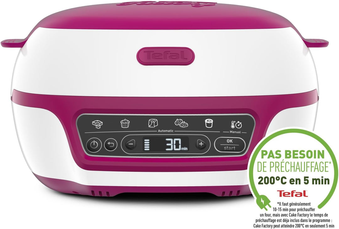 Tefal Cake Factory Délices KD8101 | Kuchenbackautomat | 5 Automatische Programme | Manueller Modus |