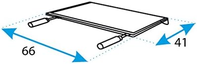 Imex El Zorro 71603 Grillplatte, Edelstahl 66 x 41 cm grau, 66 x 41 cm