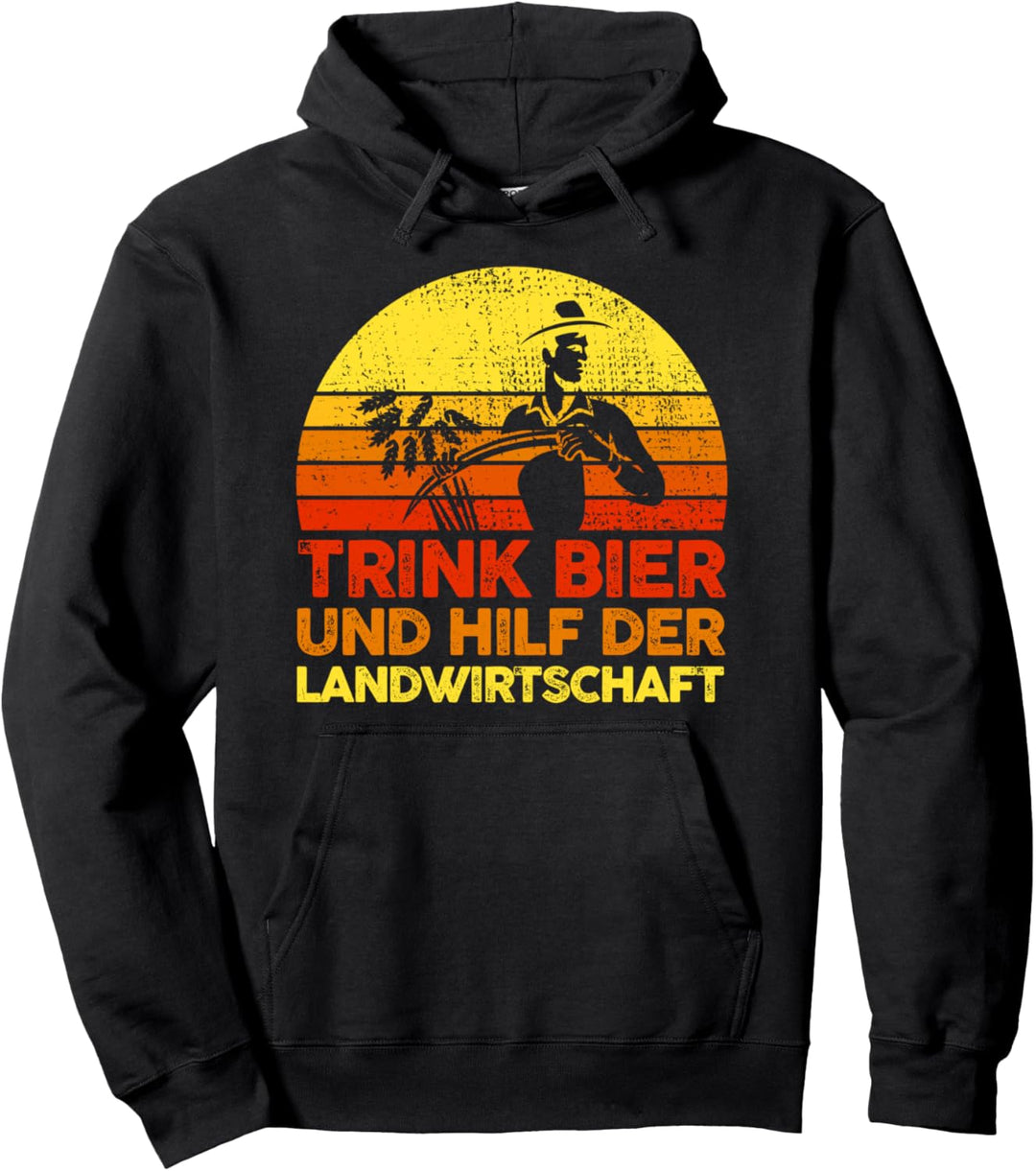 Traktor Landwirt Geschenk Motiv mit Spruch Bauer Agrarstarz Pullover Hoodie