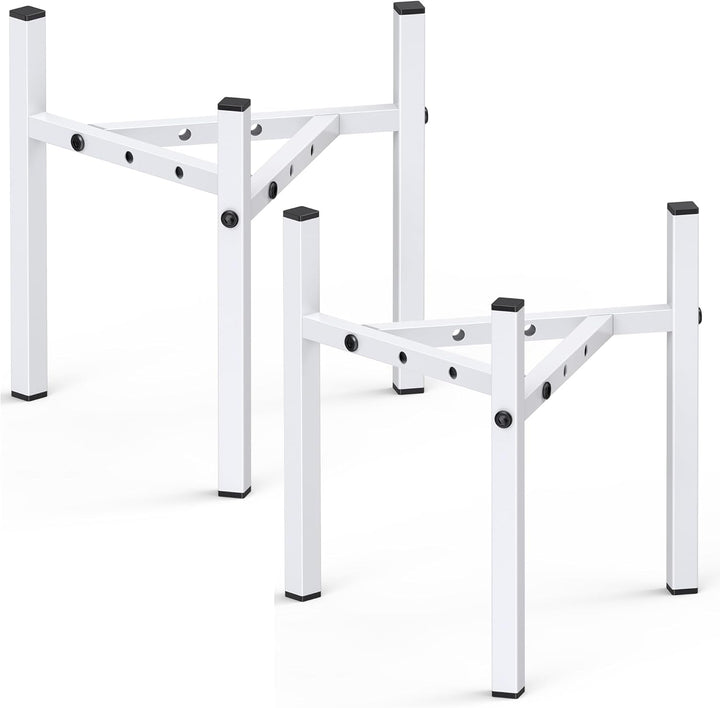 2 Stück Moderne Eisen-Pflanzenständer für den Innen- und Aussenbereich, Keramik, 20-30,5 cm, Garten,