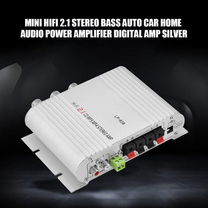 Audio-Stereoverstärker, -HiFi-2.1-Kanal-Bass-Stereo-Digitalverstärker für Mobiltelefon / MP3 / Compu