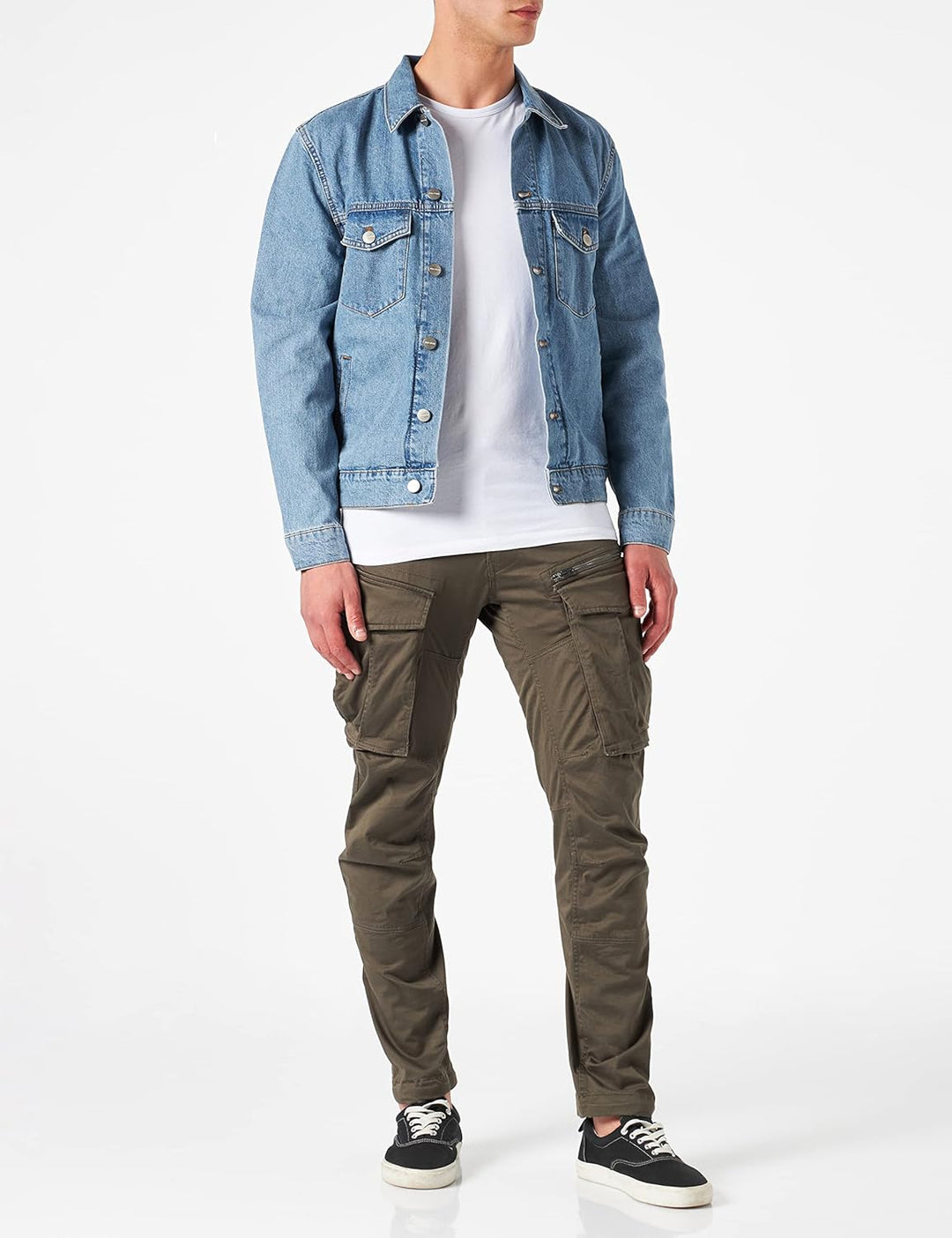 G-STAR RAW Herren Rovic Zip 3D Straight Tapered Hose 40W / 32L Grün (Dk Bronze Green 5126-6059), 40W