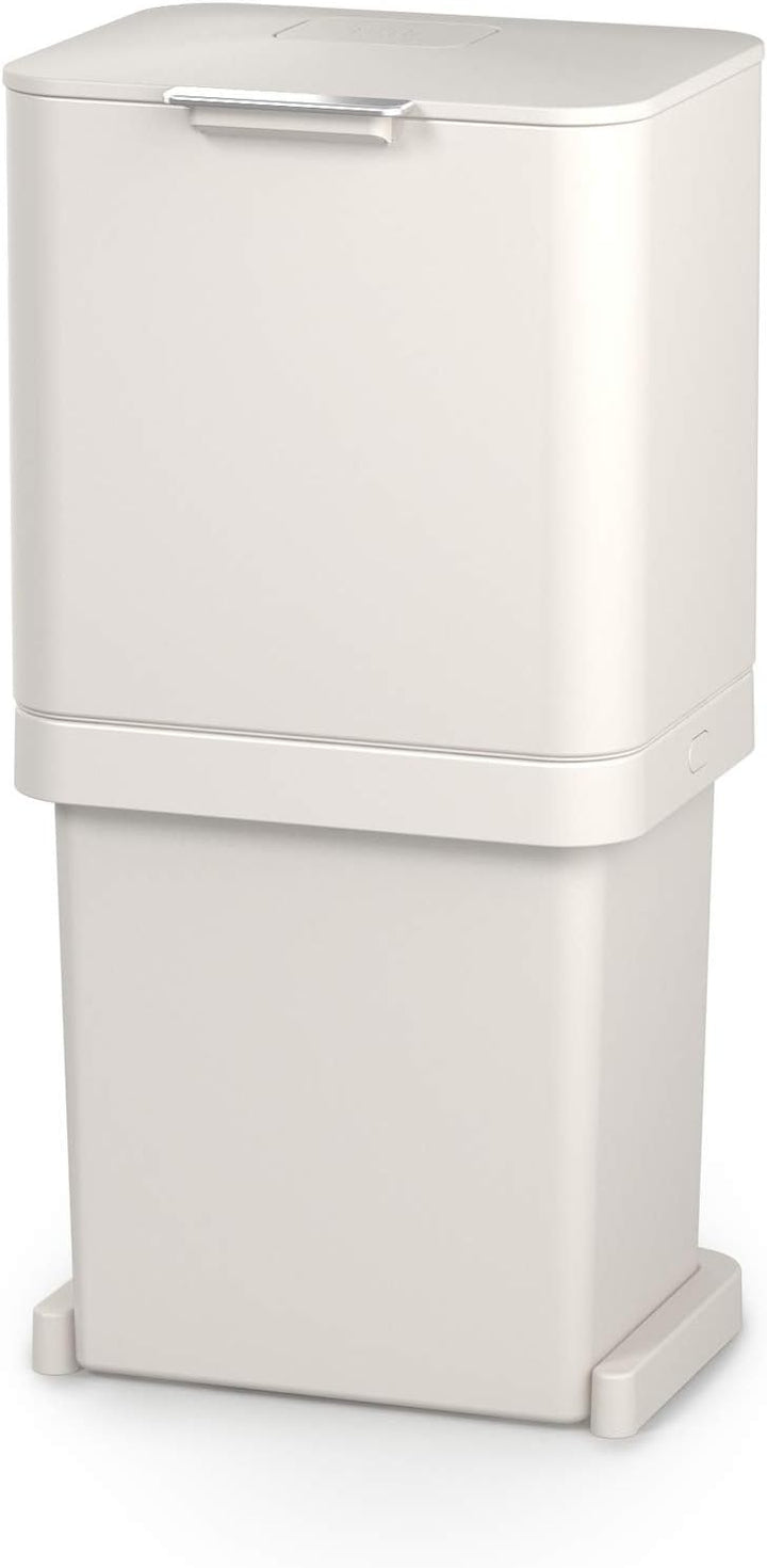 Joseph Joseph 30091 Joseph Totem Pop - Mülltrennungs und Recyclingeinheit 60 Liter - steinfarbig, 60