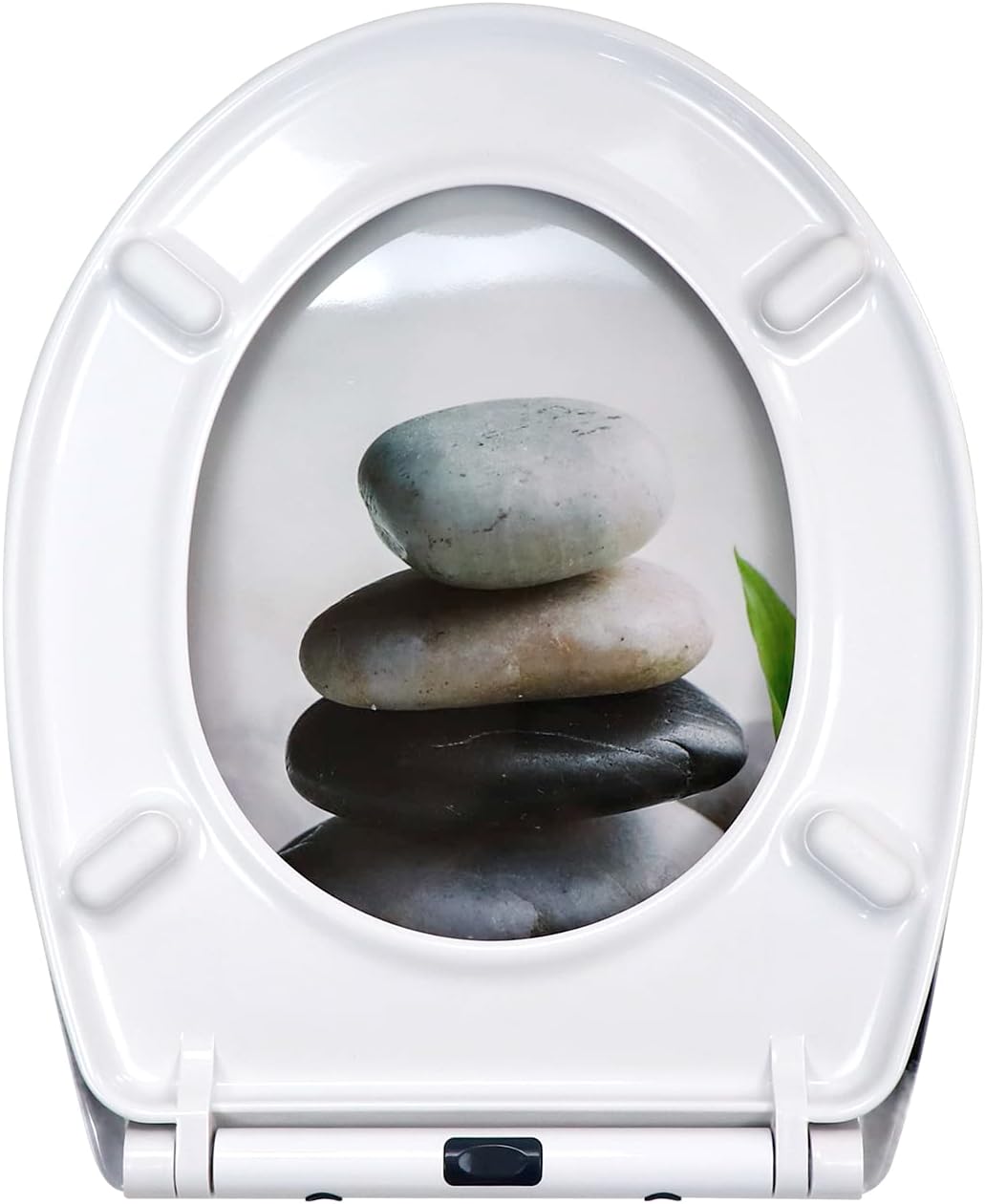 WC Sitz mit Absenkautomatik, Toilettendeckel mit Motiv, Klodeckel aus Duroplast, Klobrille mit Quick
