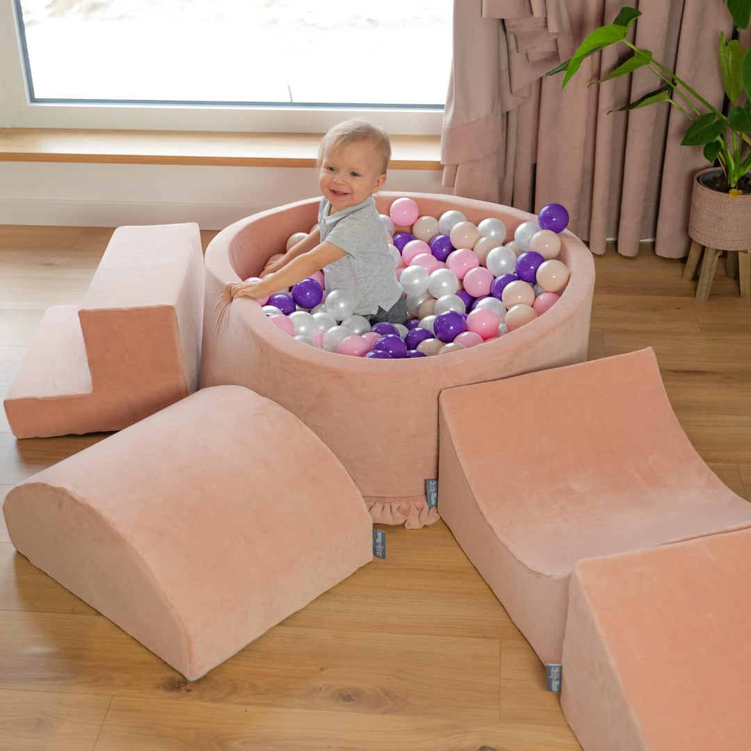 KiddyMoon Spielplatz Velvet Aus Schaumstoff Für Babys Spielbad Hindernisläufen, Hergestellt In Der E