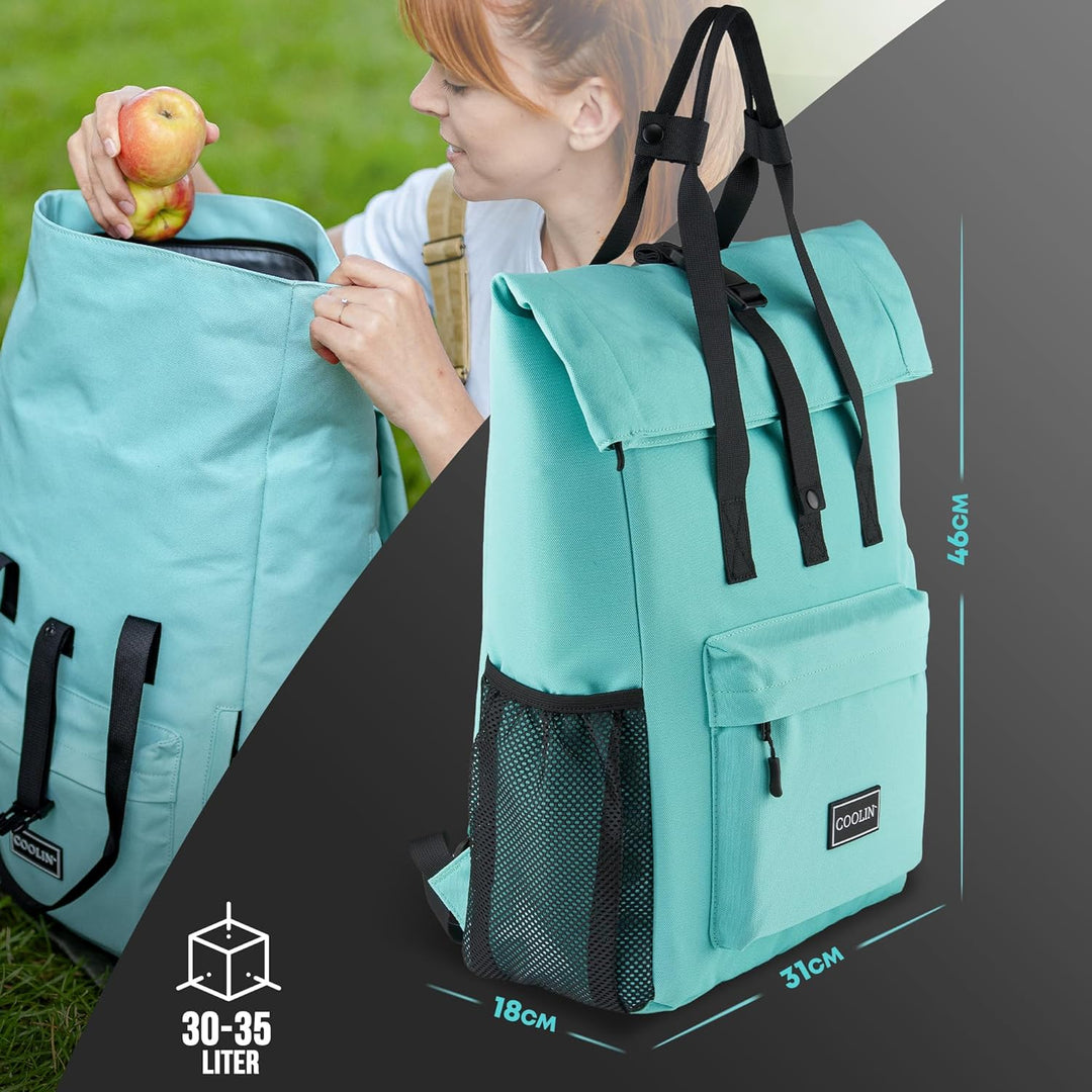 Coolin' Kühlrucksack 30L | Rucksack mit Kühlfach für Bier, Picknick, Getränke & Co | Kühltasche als