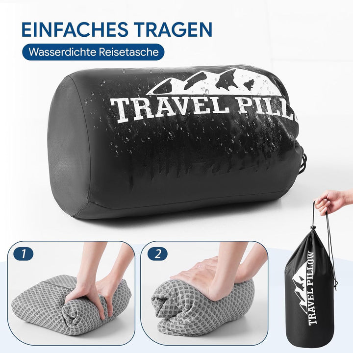 Reisekissen aus Memory-Schaum, ergonomisches Wellen-Nackenkissen zur Linderung von Nackenschmerzen,
