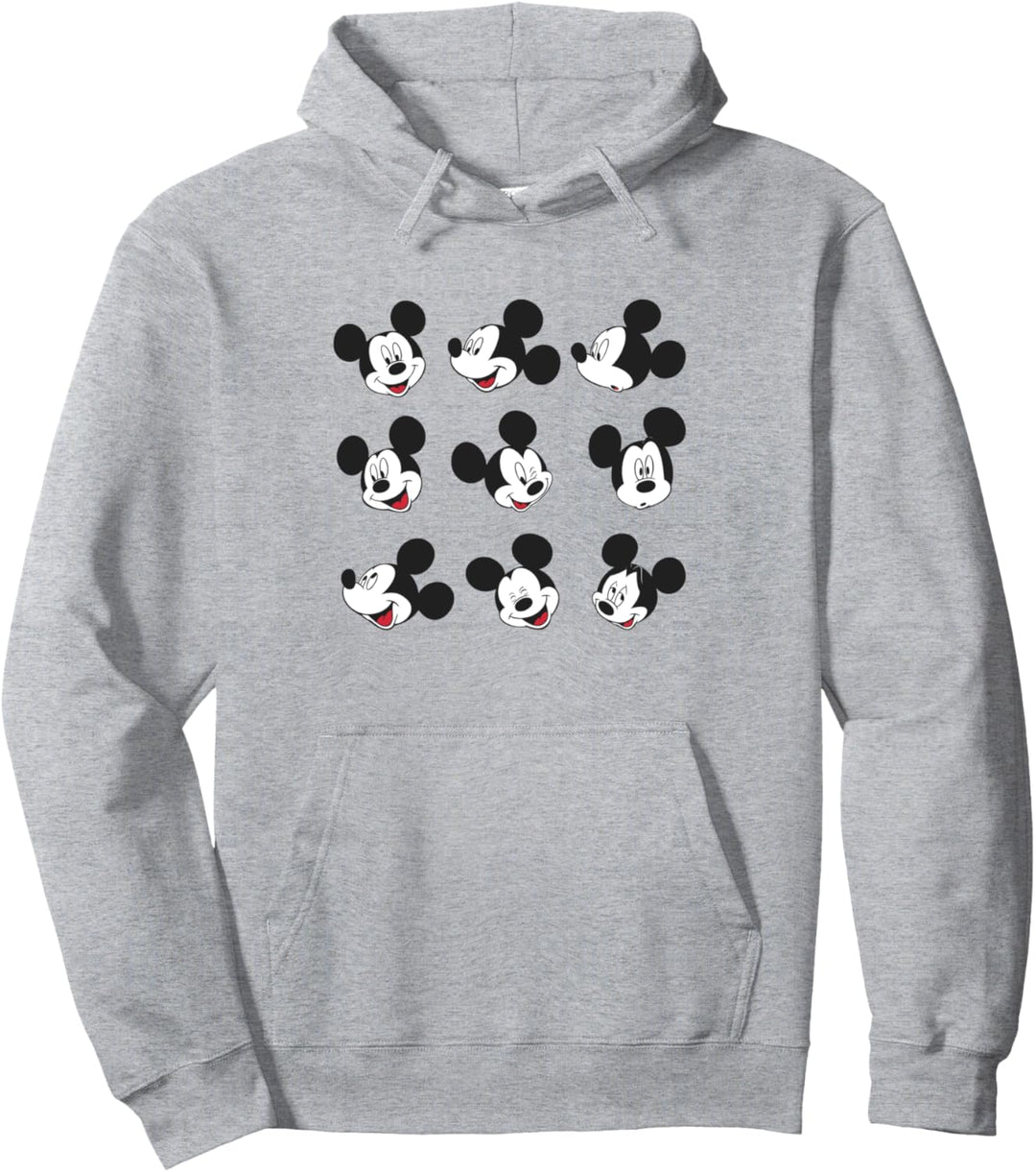 Disney Mickey And Friends Mickey Mouse Faces Grid Pullover Hoodie