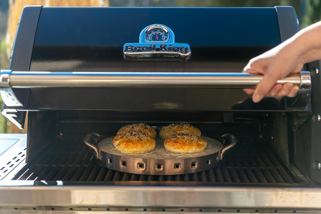 Broil King 69816 Profi Pizzastein mit Edelstahlstütze
