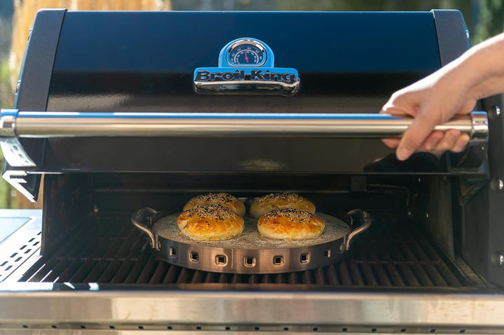 Broil King 69816 Profi Pizzastein mit Edelstahlstütze