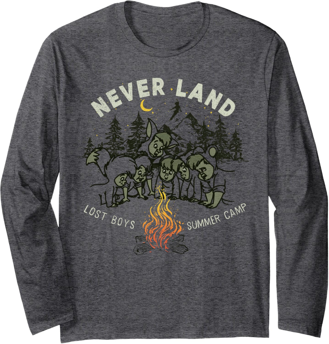 Disney Peter Pan Lost Boys Summer Camp Portrait Langarmshirt