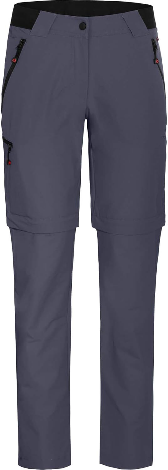 Bergson Damen Zipp-Off Hose VIDAA Comfort - Bermuda Zipp Off - leicht - bielastisch - bequem - strap