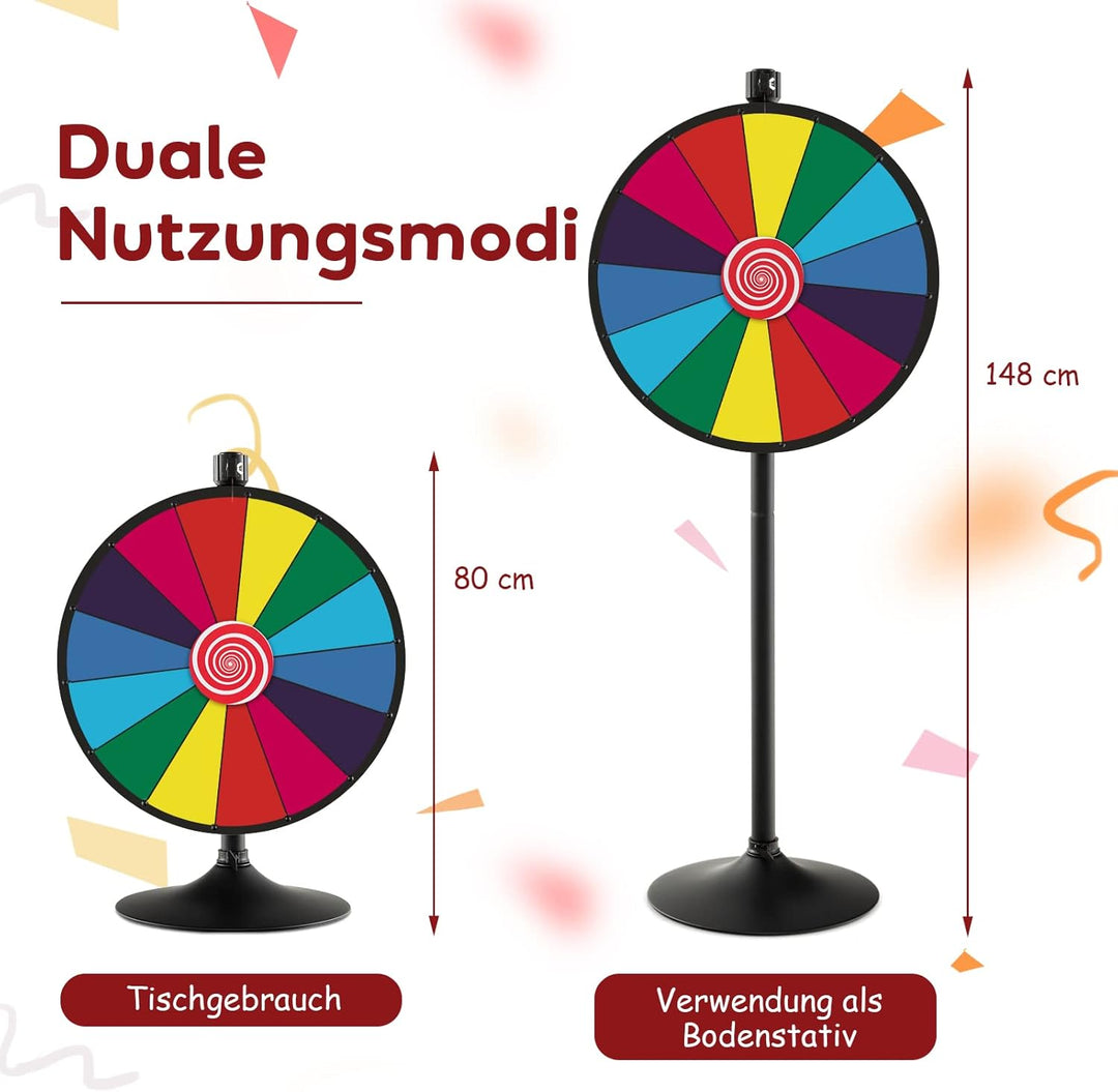 COSTWAY Glücksrad, Glücksrad zum Drehen Modell 2, Modell 2