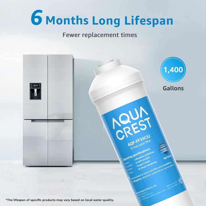 4X AQUACREST DA29-10105J NSF Zertifiziert In-Line Wasserfilter, Ersatz für Samsung (nur Externe) DA2