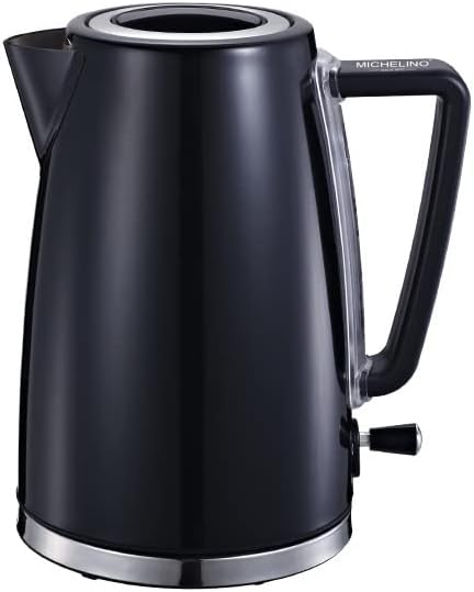 Michelino 1,7 Liter Wasserkocher (Schwarz), Schwarz