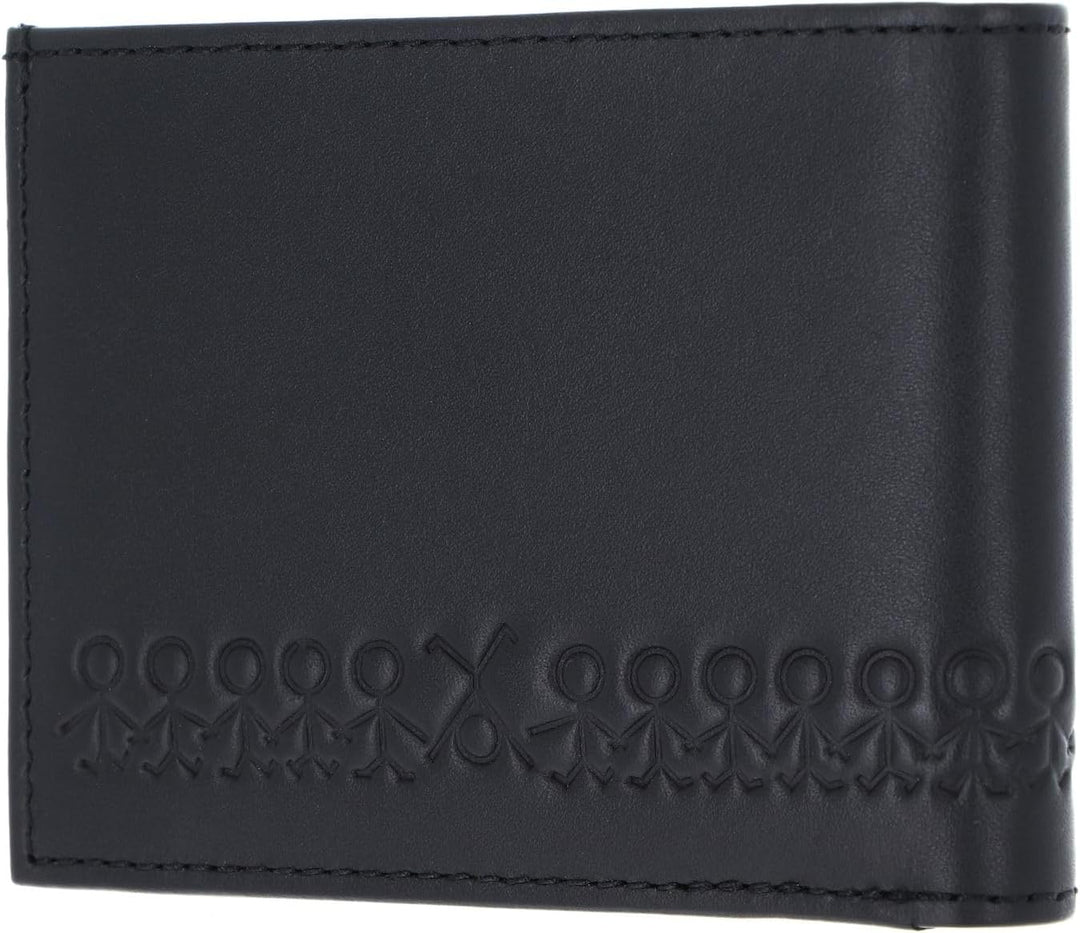 Oxmox Geldbörse Leder Leather Pocketbörse Jumping-Jack Embossed Black, Jumping-jack Embossed Black