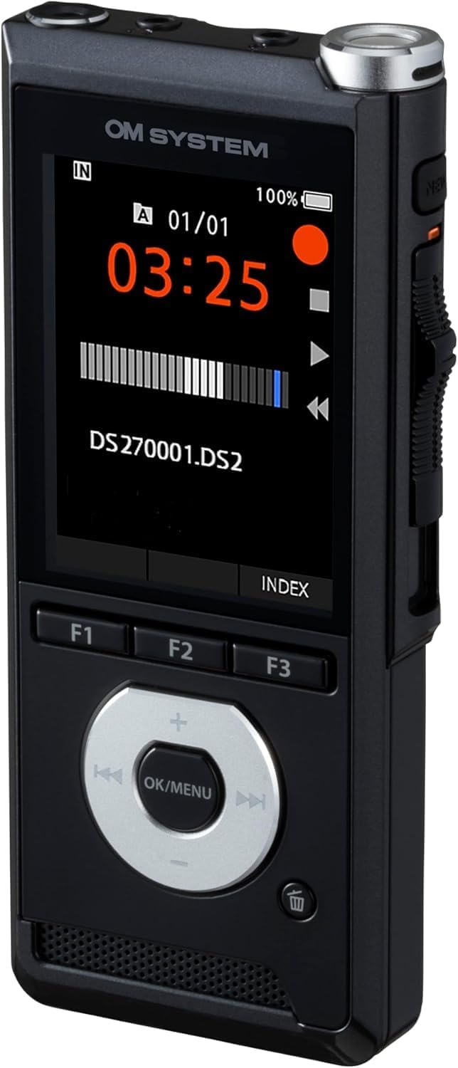 OM System DS-2700 Digitales Diktiergerät – Professioneller Voice Recorder für Windows mit ODMS R8 So