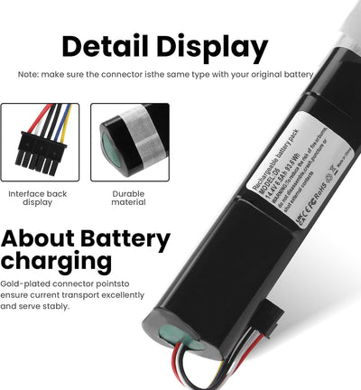 ANTIEE 6500mAh Akku für Neato Robotics D3 D4 D5 D6 D7 D3+ D301 D303 D5+ D502 D503 D701 D702 D703 D70