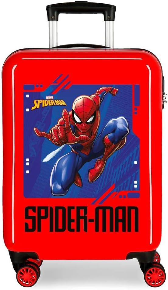 Marvel Spiderman Street Kabinenkoffer Rot 37x55x20 cms Hartschalen ABS Kombinationsschloss 34L 2,6Kg