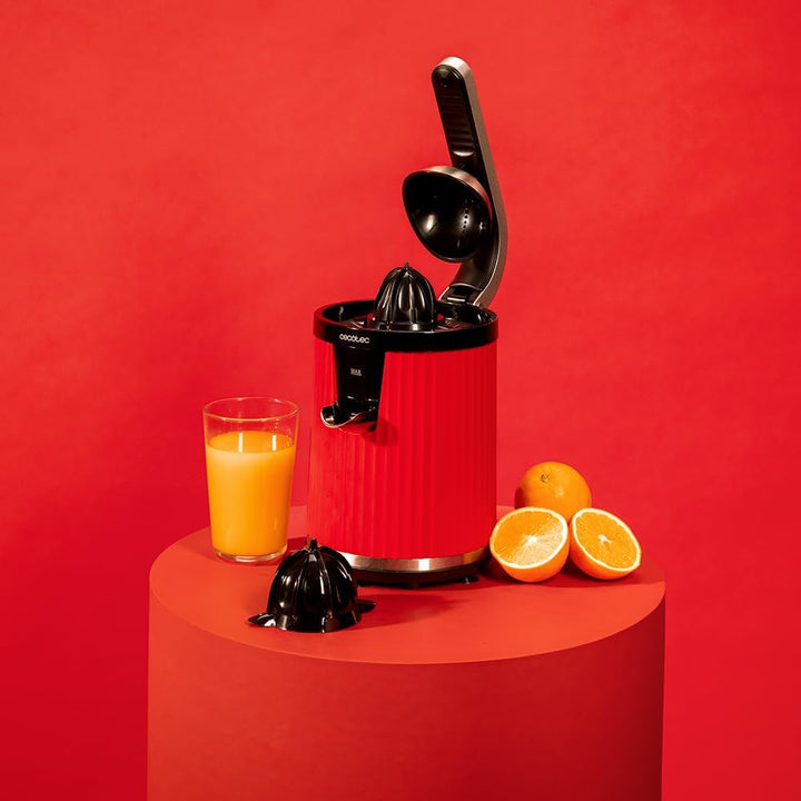 Cecotec Elektrische Zitruspresse mit Arm für Orangen und Zitrusfrüchte Xqueeze RetroJuice 600 Red. 6