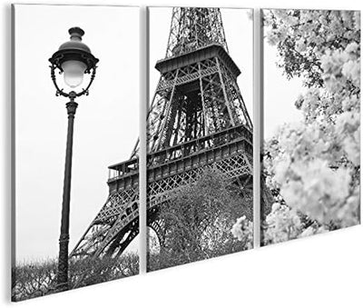 islandburner Bild Bilder auf Leinwand Eiffelturm V6 Paris 3p XXL Poster Leinwandbild Wandbild Dekoar