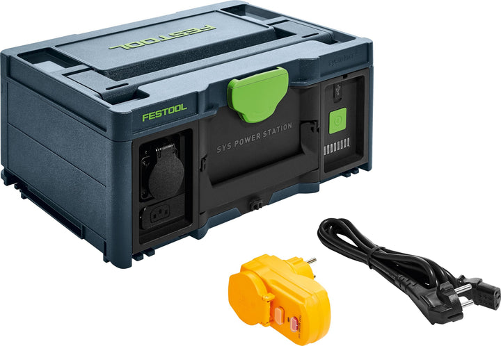 Festool SYS-PowerStation SYS-PST 1500 Li HP (mit FI-Personenschutzadapter, Ladekabel)