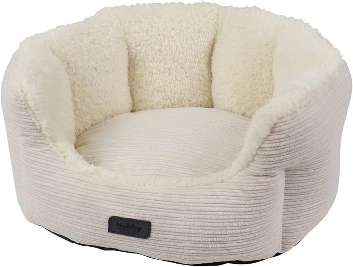 Nobby 61738 Komfortbett oval KAMBA beige; L x B x H: 65 x 57 x 22 cm