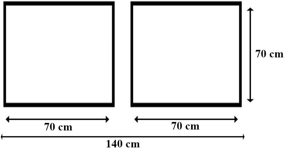 Feeby. Wandbilder - 2 Teile - 140x70 cm - quadratische Form Bilder Kunstdrucke Deko Panel WALD, NATU