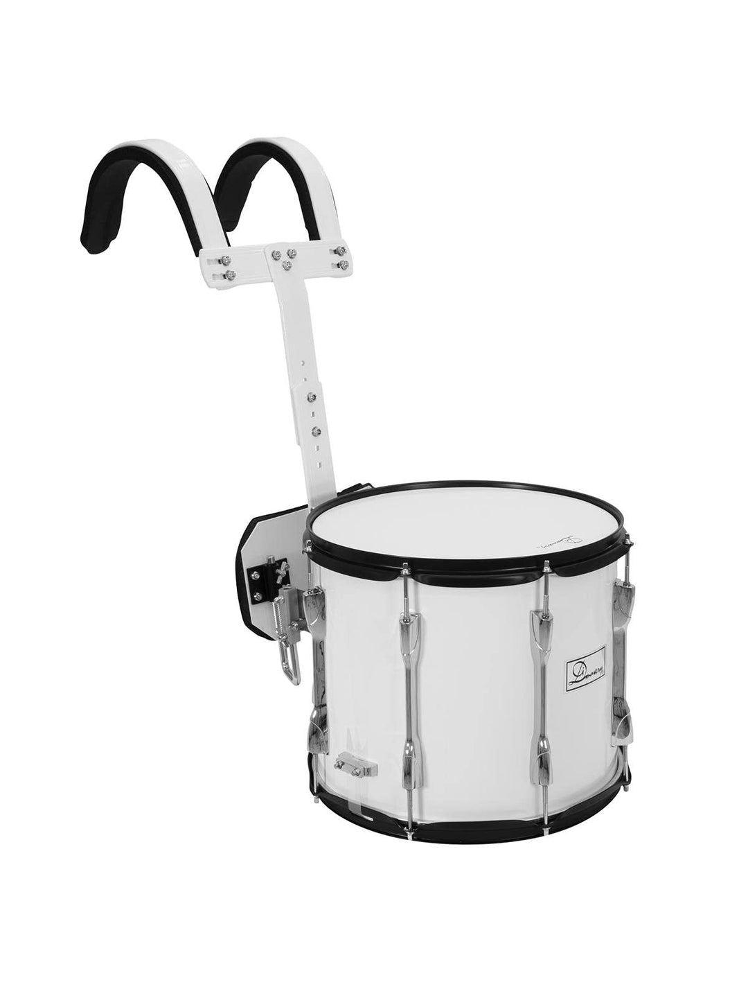 DIMAVERY MS-300 Marsch-Snare, weiss | PRO Marschtrommel 14x12