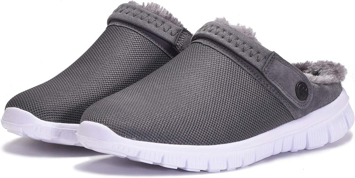 Clogs Hausschuhe Herren Damen Winter Gartenschuhe Haus Pantoffeln Warme Plüsch Gefüttert Gartenclogs