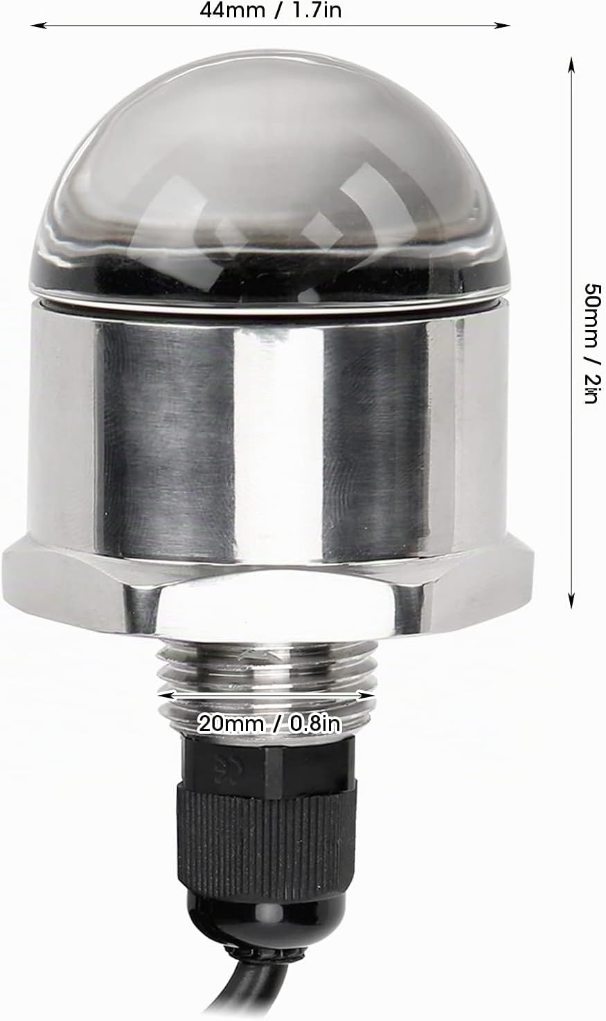 Blaue Bootsbeleuchtung 9LED Boot Unterwasserbeleuchtung 12V Ablassstopfen Licht 1200lm 1/2in NPT Gew