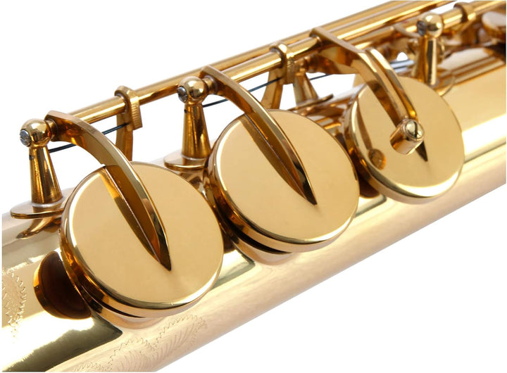 Classic Cantabile Winds SS-450 Bb Sopransaxophon (Messing, klarlackiert, Hoch-Fis-Klappen, ergonomis