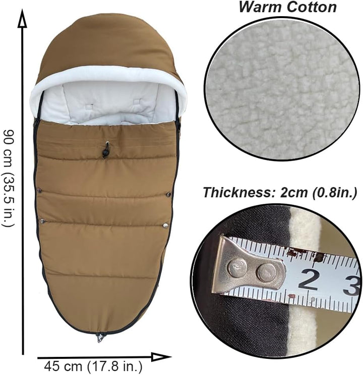 Brogtorl Universal Kinderwagen Fusssack, Kinderwagen Zubehör Kompatibel mit Babyzen YOYO Kinderwagen